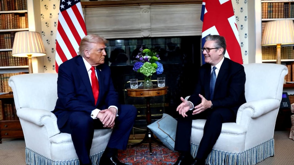 Trump with UK Prime Minister