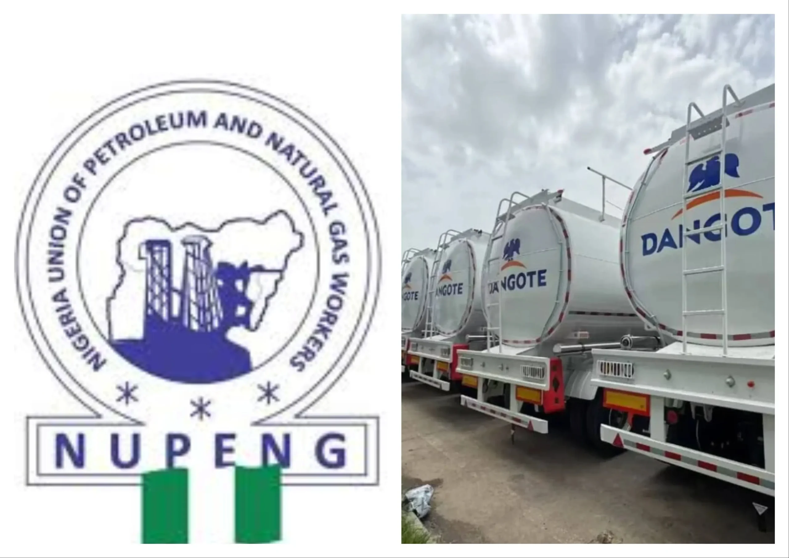 NUPENG and Dangote logo